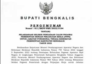 Pemkab Bengkalis Buka Penerimaan PPPK Tenaga Kesehatan