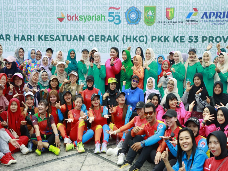 TP PKK Kabupaten Kampar Hadir Pada Gebyar HKG PKK Ke-53 Tahun 2025 Prov. Riau