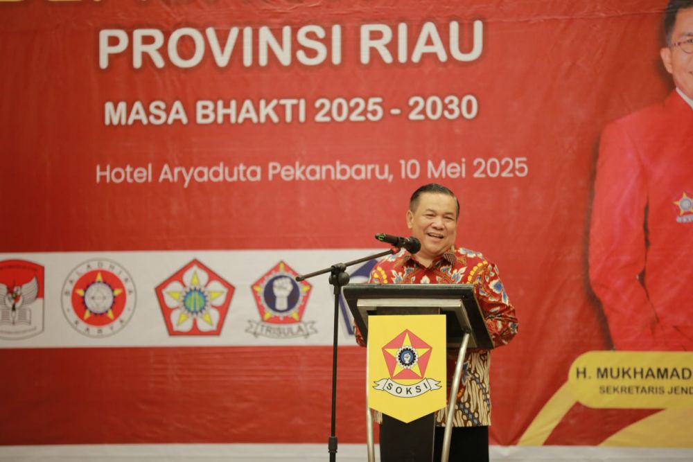 Musda SOKSI Riau, Wagubri : Jadikan Pondasi Jalin Silaturahim, Perkuat Organisasi